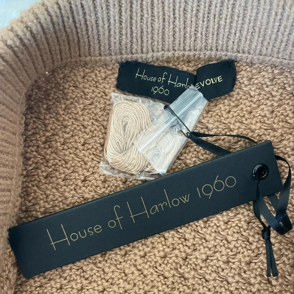 House of Harlow 1960 Lilja tan knit fringe maxi skirt - Picture 8 of 12